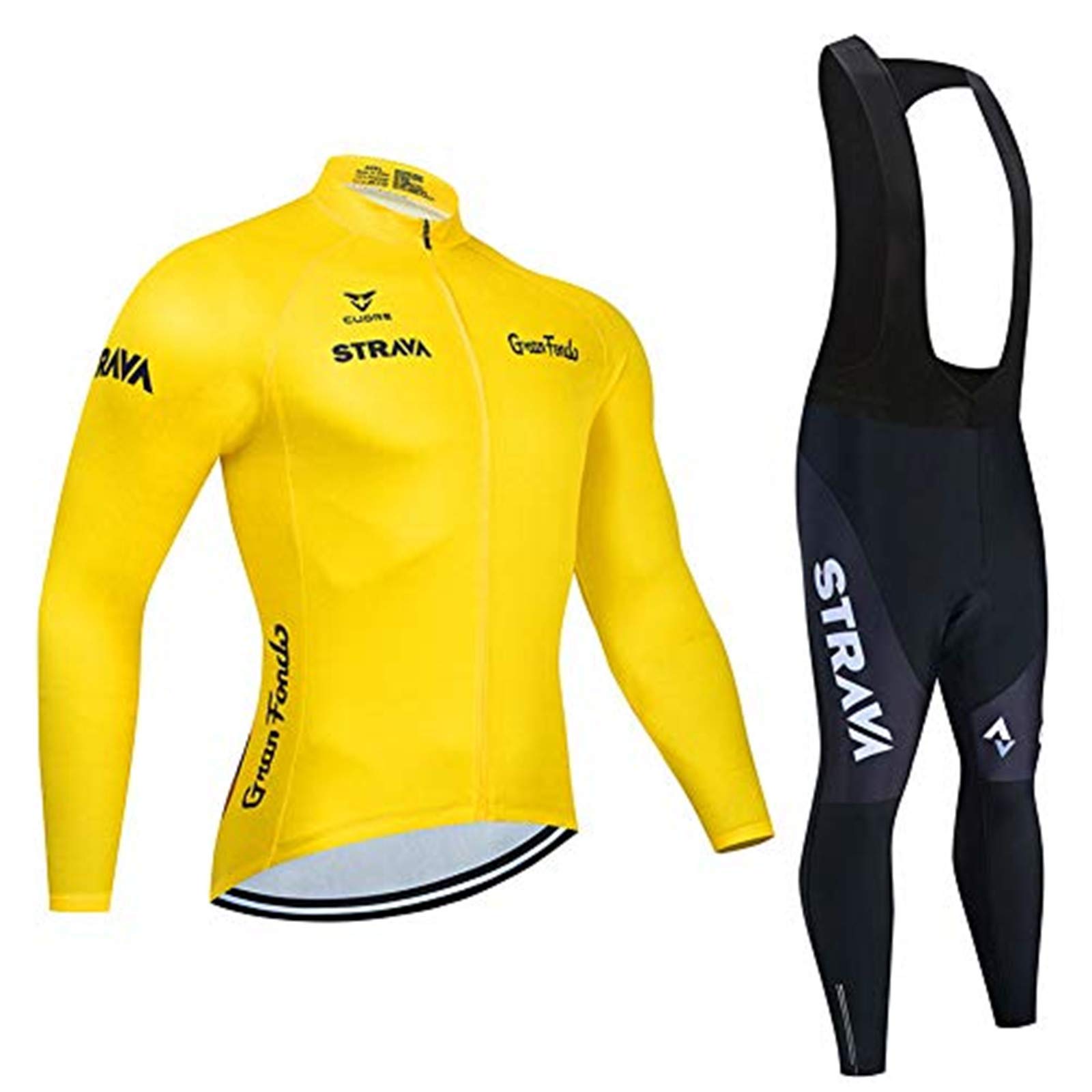 Męska koszulka kolarska, garnitur górskie górne części rowerowe szybkoschnące oddychająca koszulka rower górski MTB wyścigi rowerowe ubrania 5D żelowe wyściełane (żółty 1,4XL)