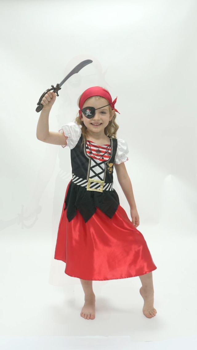 Disfraz Pirata para Niñas Webeasy miniatura 7