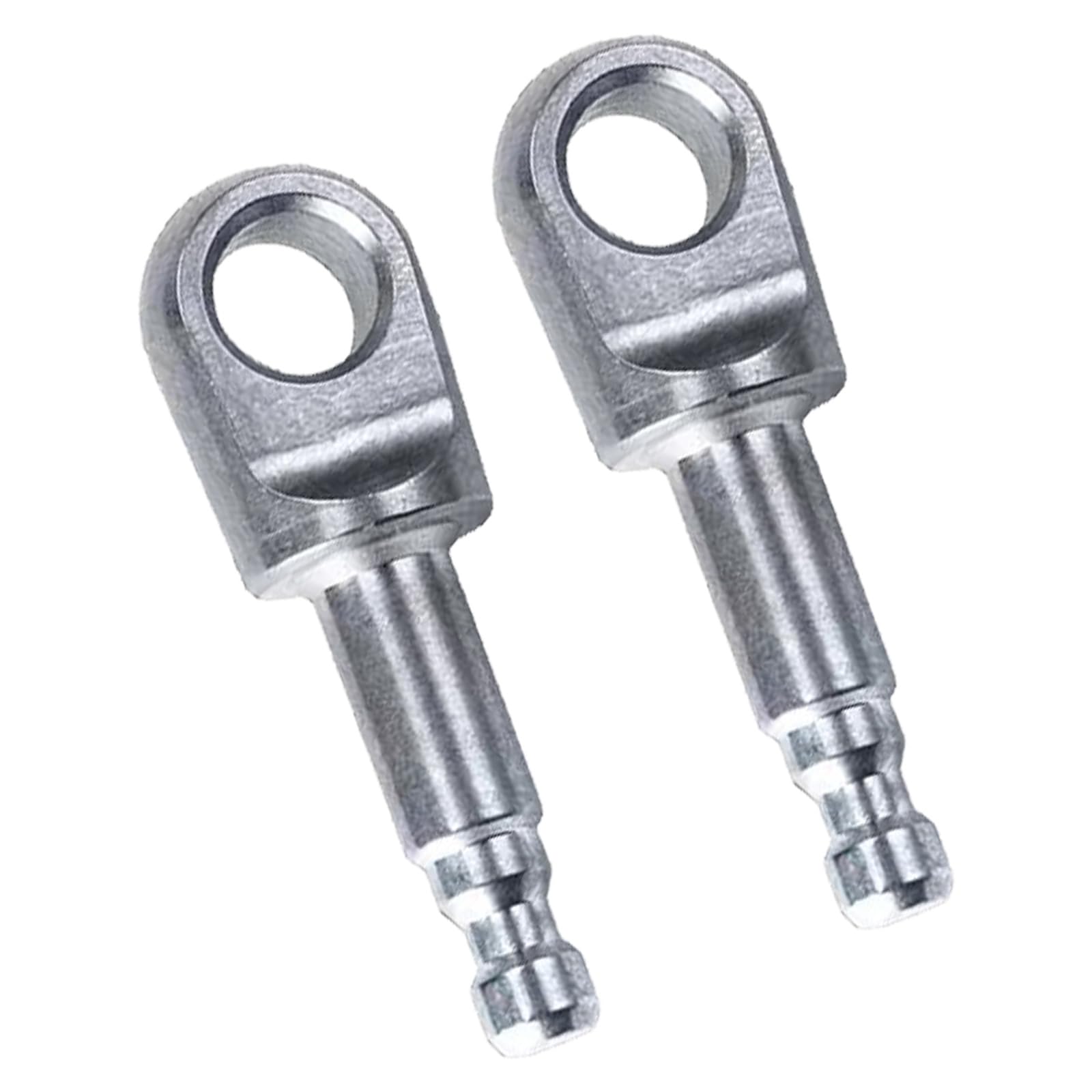 Xjdzineq 2Pcs Keychain Connectors For 1 / 4Inch Hexagonal And 4Mm Drill Bits Stainless Steel Keyrings Attachment Keyrings Loop