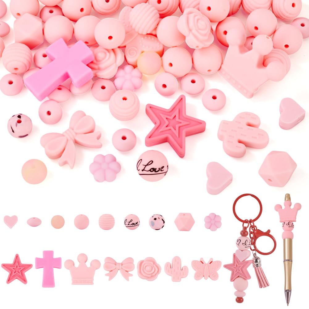 Perles focales en silicone pour stylos et bijoux - Kit complet pour créer sans limites