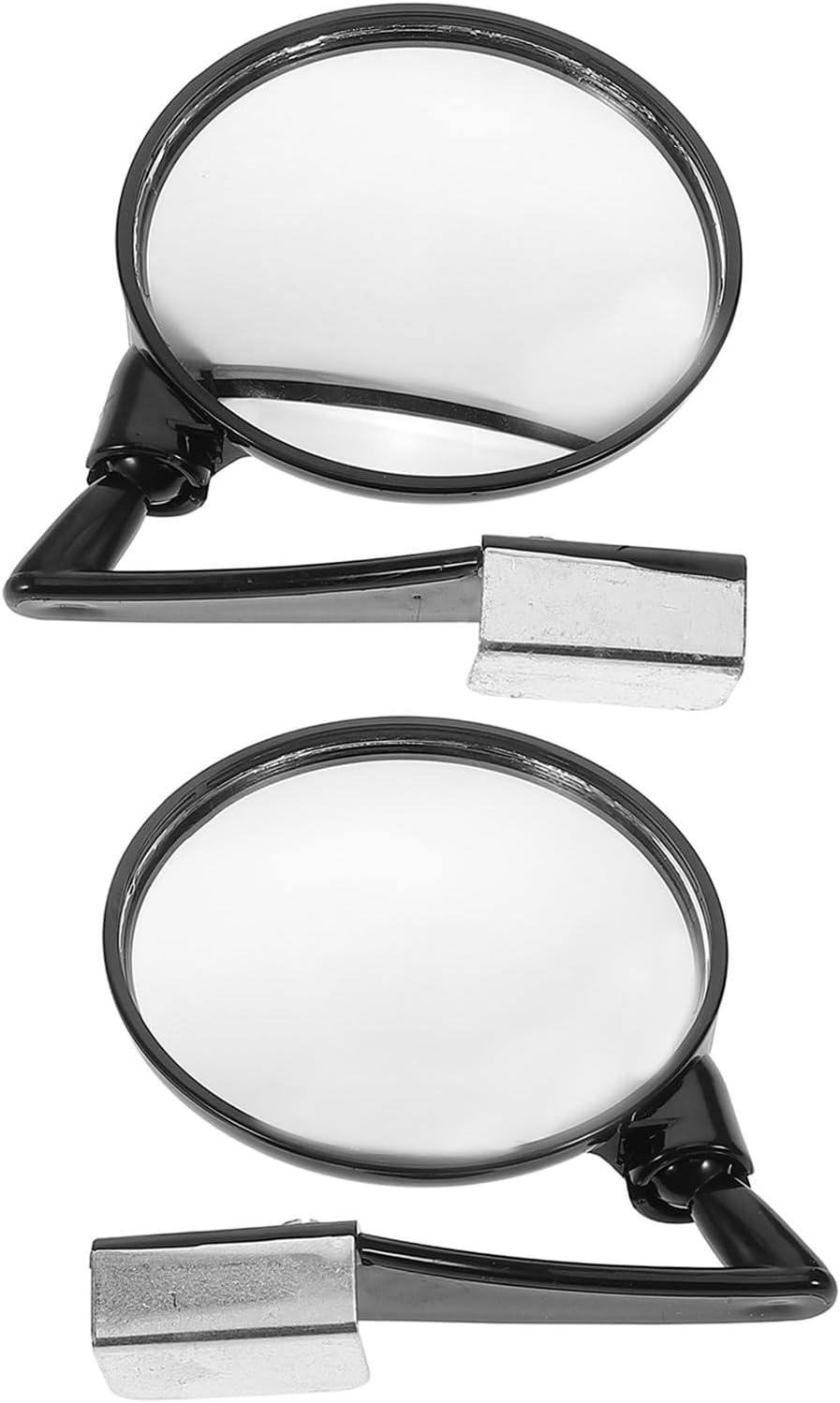 Front Wheel Blind Spot Mirror 2pcs Set Black Convex Wide Angle Rear View Mirrors Universal Fit Car Parking Lot for Driver Instructors