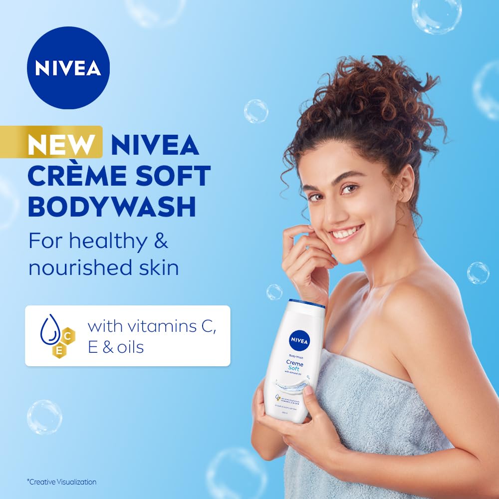NIVEA Care Duschcreme Soft mit mildem Duft ml, Unparfümiert, 250 milliliter – Ansicht 4