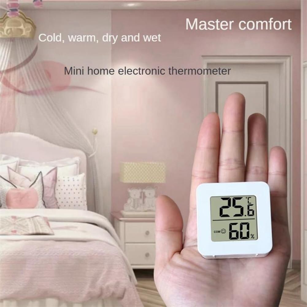 Mini termómetro de interior LCD digital for temperatura, higrómetro de ambiente, medidor de humedad, sensor de medición for el hogar