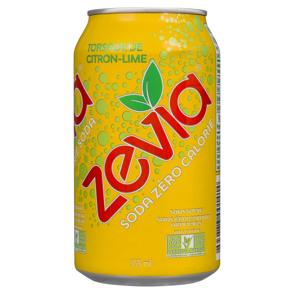 Zevia Lemon Lime Twist Soda 24x355ml : Amazon.ca: Grocery