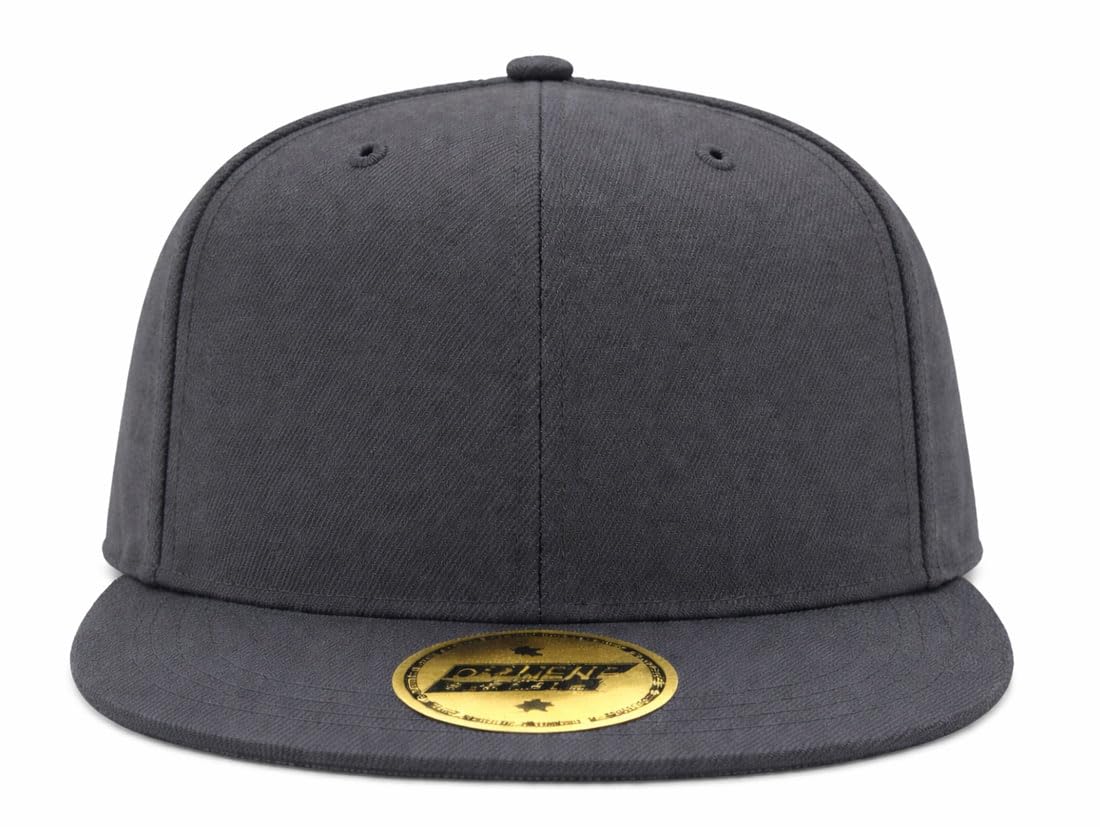 Mfaz Morefaz Ltd Unisex Graphite Flat Brim Snapback Cap – Adjustable Baseball Hat, Classic Streetwear Hip Hop Style (Graphite)