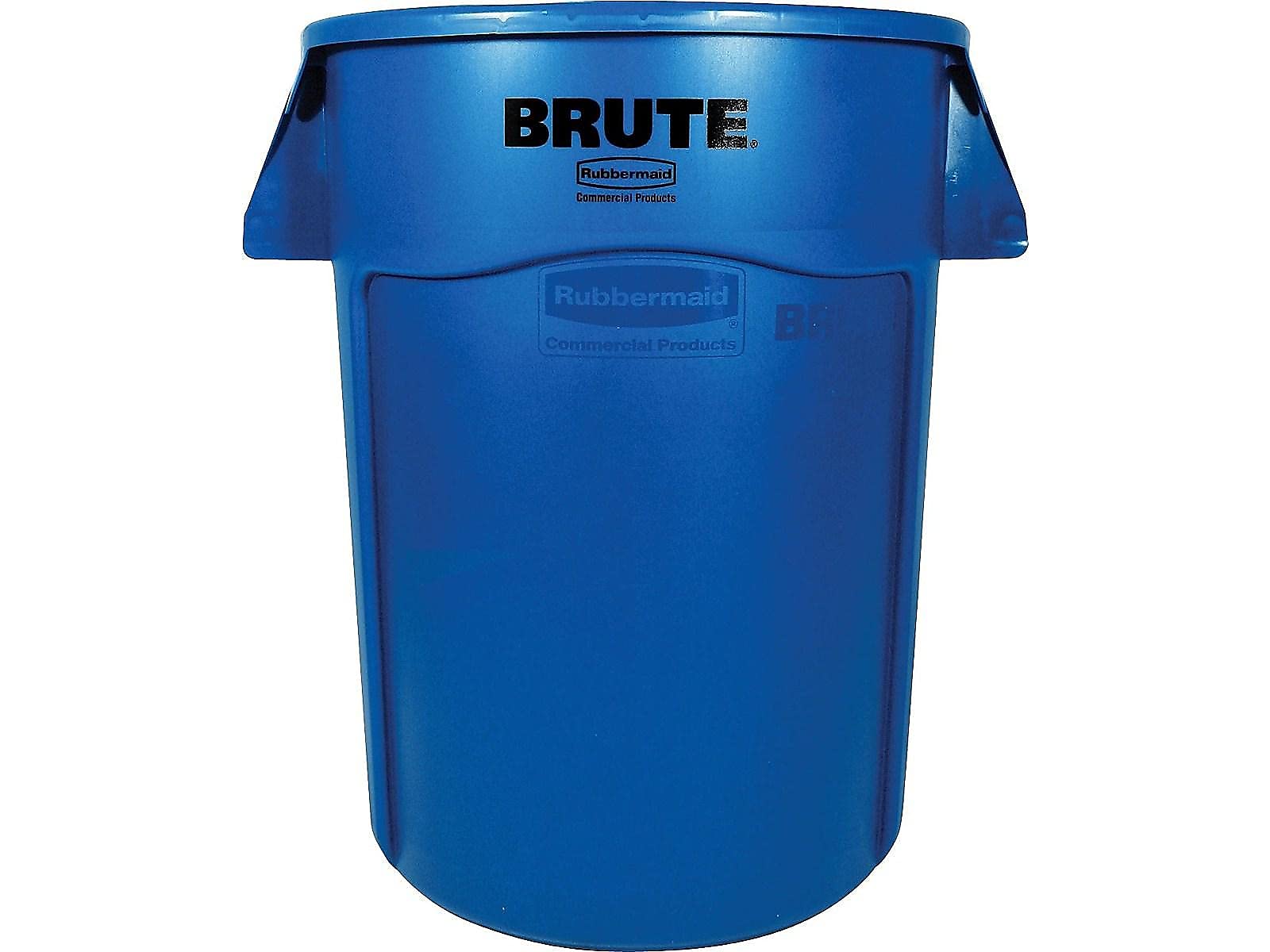 Rubbermaid Commercial 264360BE Brute Vented Trash Receptacle, Round, 44 gal, Blue