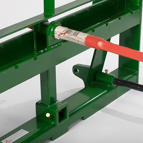 Miniatura 3 de Titan Attachments Pro Series Global Euro - Accesorio de marco de heno con lanza de heno y estabilizadores de 43 pulgadas, se adapta a tractores John