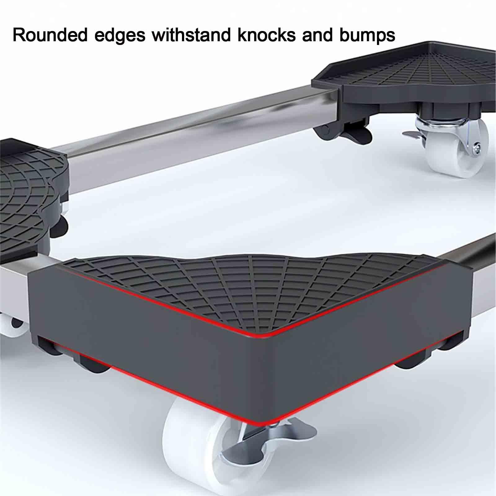 Arenas De Deportes Electrónicos Soporte para Pc Movible Ruedas Giratorias Soporte para CPU Debajo del Escritorio Ajustable Universal Carro para Pc Ventilación(Negro,42-53 * 42-53cm)