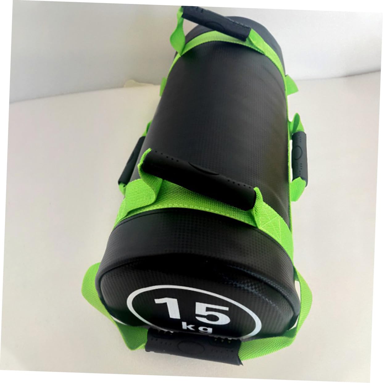 Beavorty Sandsack Kraft Power aus in Stoff PVC Tasche Trainings mit und Griffen Grün zur Steigerung der für Fitness und Krafttraining im Sport und Exercise