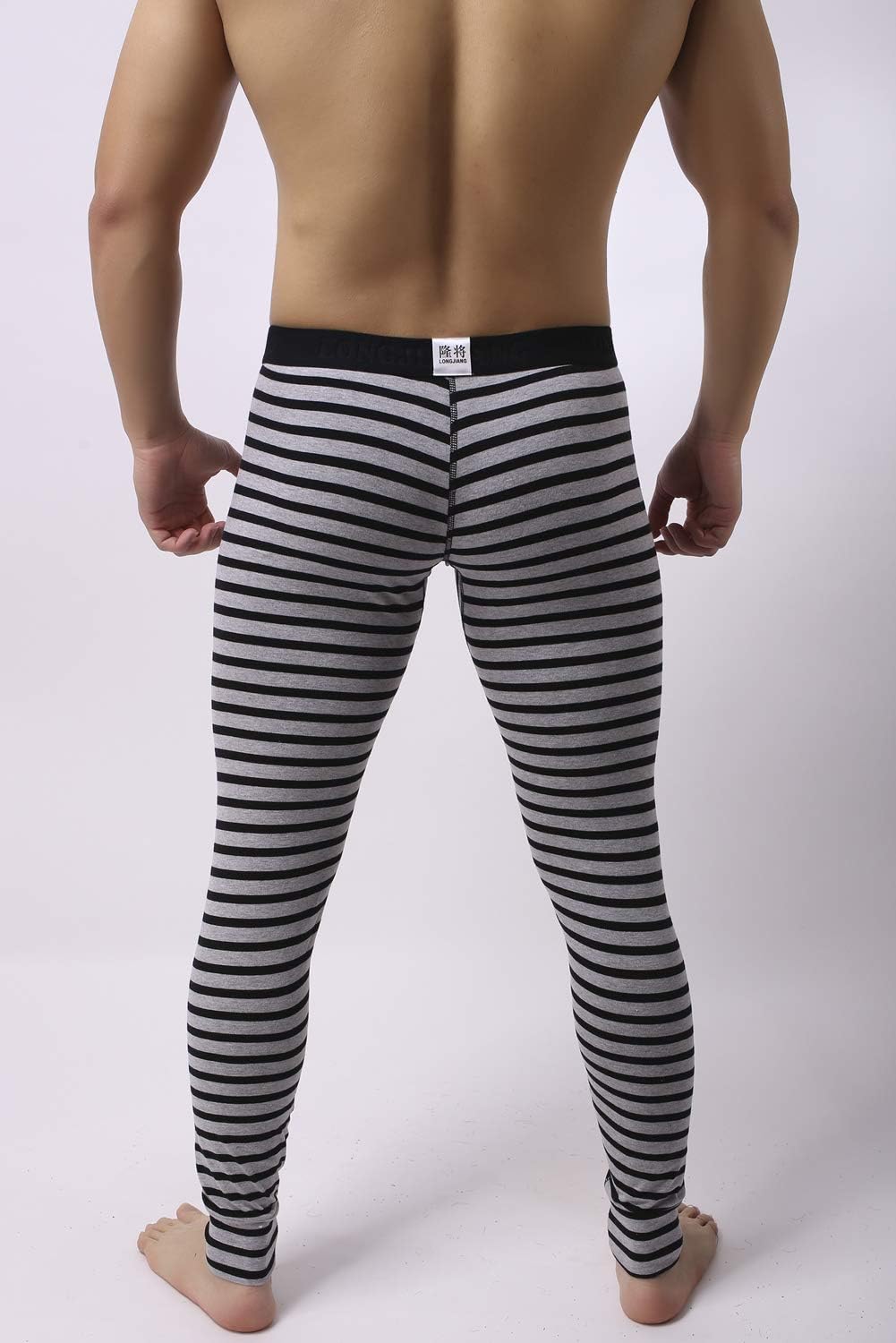 Men’s Cotton Pouch Underwear Long Johns Thermal Pants Bottoms Leggings - Image 2