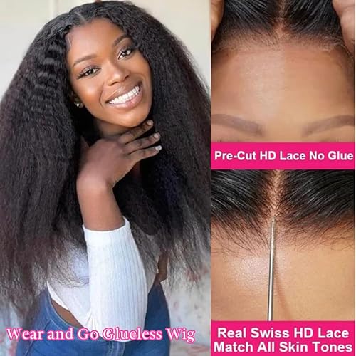 Miniatura 9 de xiaoqi Wear and Go - Pelucas de cabello humano sin pegamento, precortadas 5x5, con cierre de encaje HD, pelucas de cabello humano de densidad del