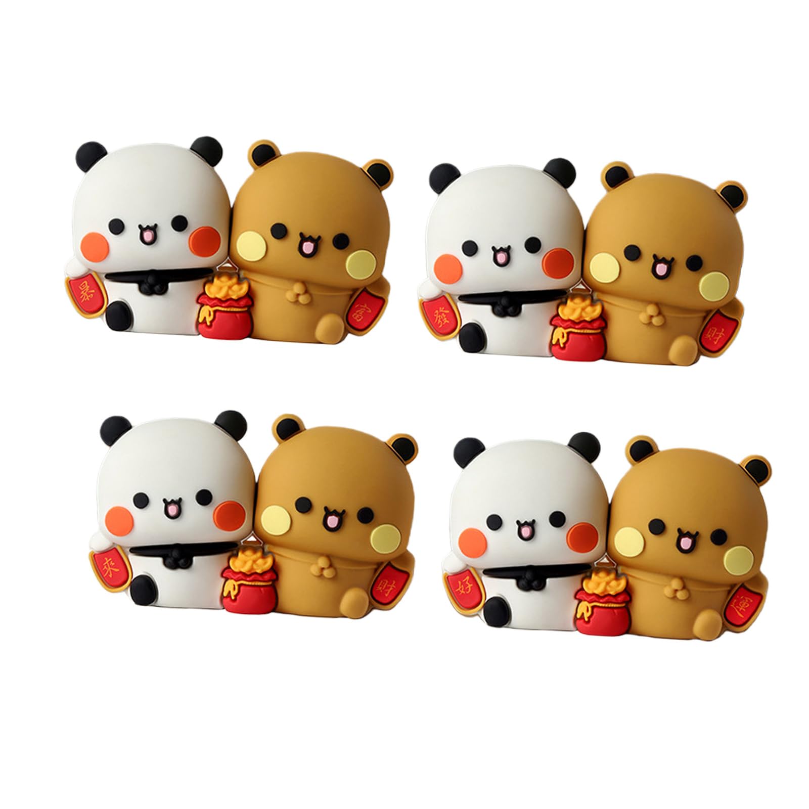 Hsioluted Whimsical PVC Car Decorations Set Pvc Car Accessories Ornaments for Dashboard Auto Interior Decoration & Customization Interior Figurines Set