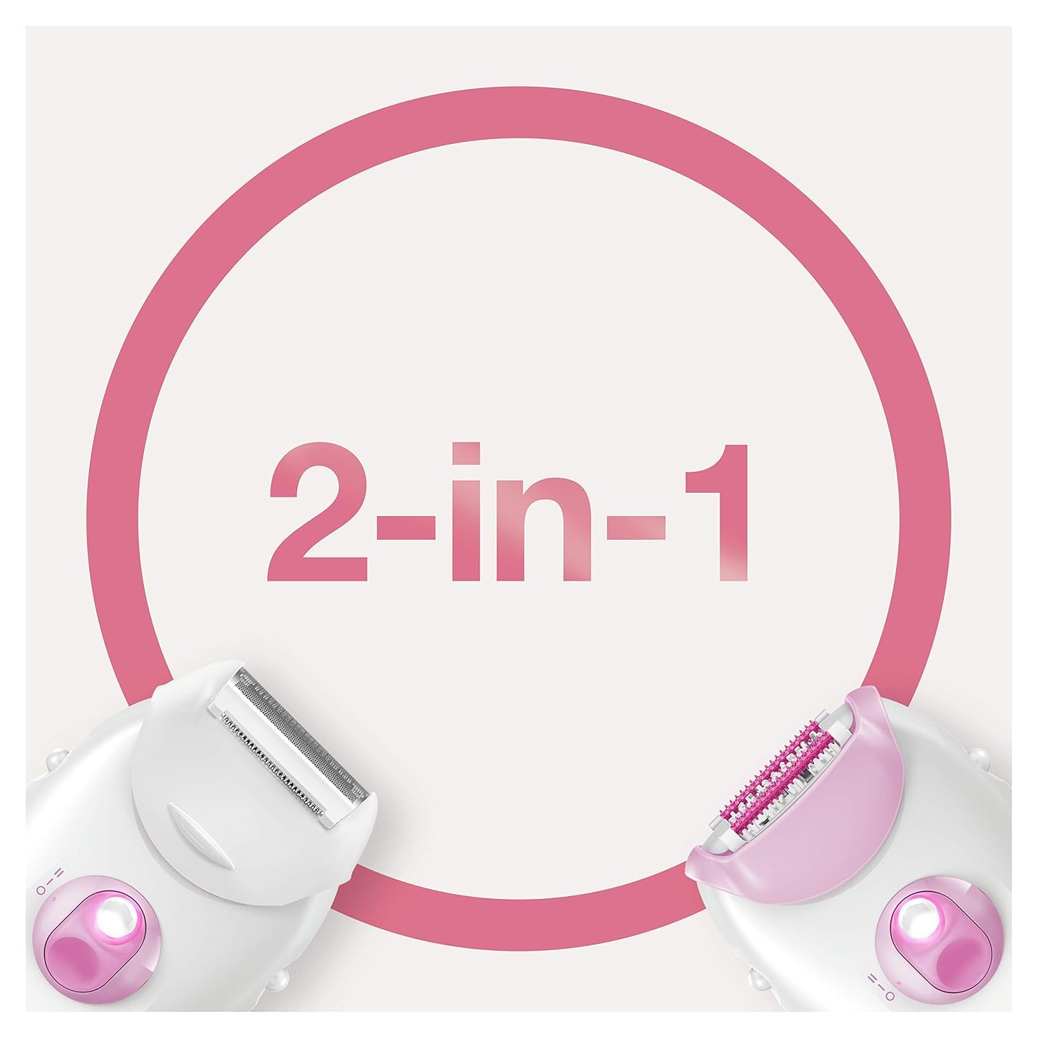 Braun Silk-épil 3-031,Epilator for Long-Lasting Hair Removal from roots,20 Tweezer System,Smartlight technology reveals fine hair, Gentle on Skin,Massage rollers,Shaver & Trimmer included,White & Pink 6 61EZPswOXSL. SL1500