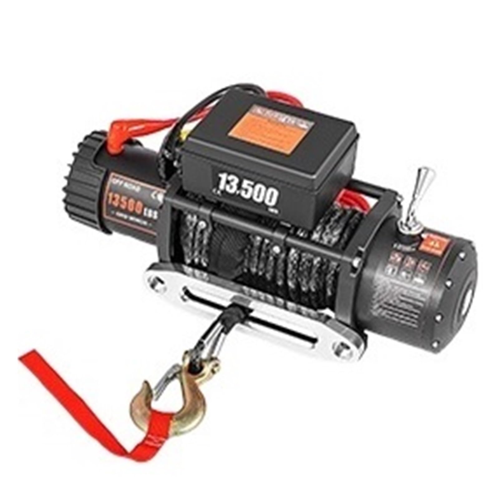 Verricello Elettrico 13500LBS 12V for Auto 4X4 92FT Corde for Rimorchio Sintetiche Cinghia di Traino con Controllo Wireless ATV Camion Fuoristrada Potente Sicuro