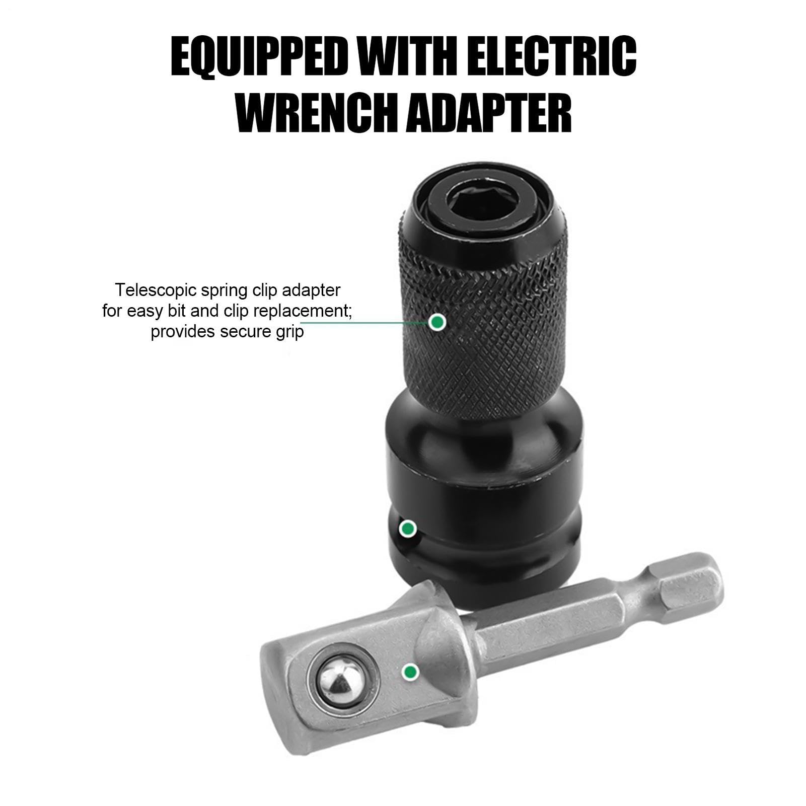 Douille hexagonale allongée 10-24 mm ajustement serré avec adaptateur