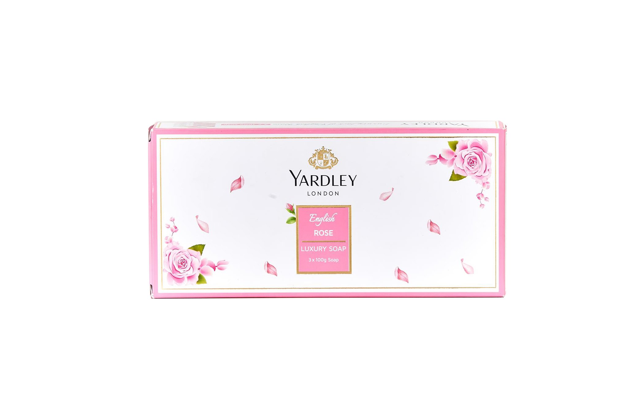 Yardley London English Rose Luxury Soap| Daily Bathing Soap For Women| Luxury Soap With Creamy Lather| 90% Naturally Derived| 100g Each (Pack of 3)