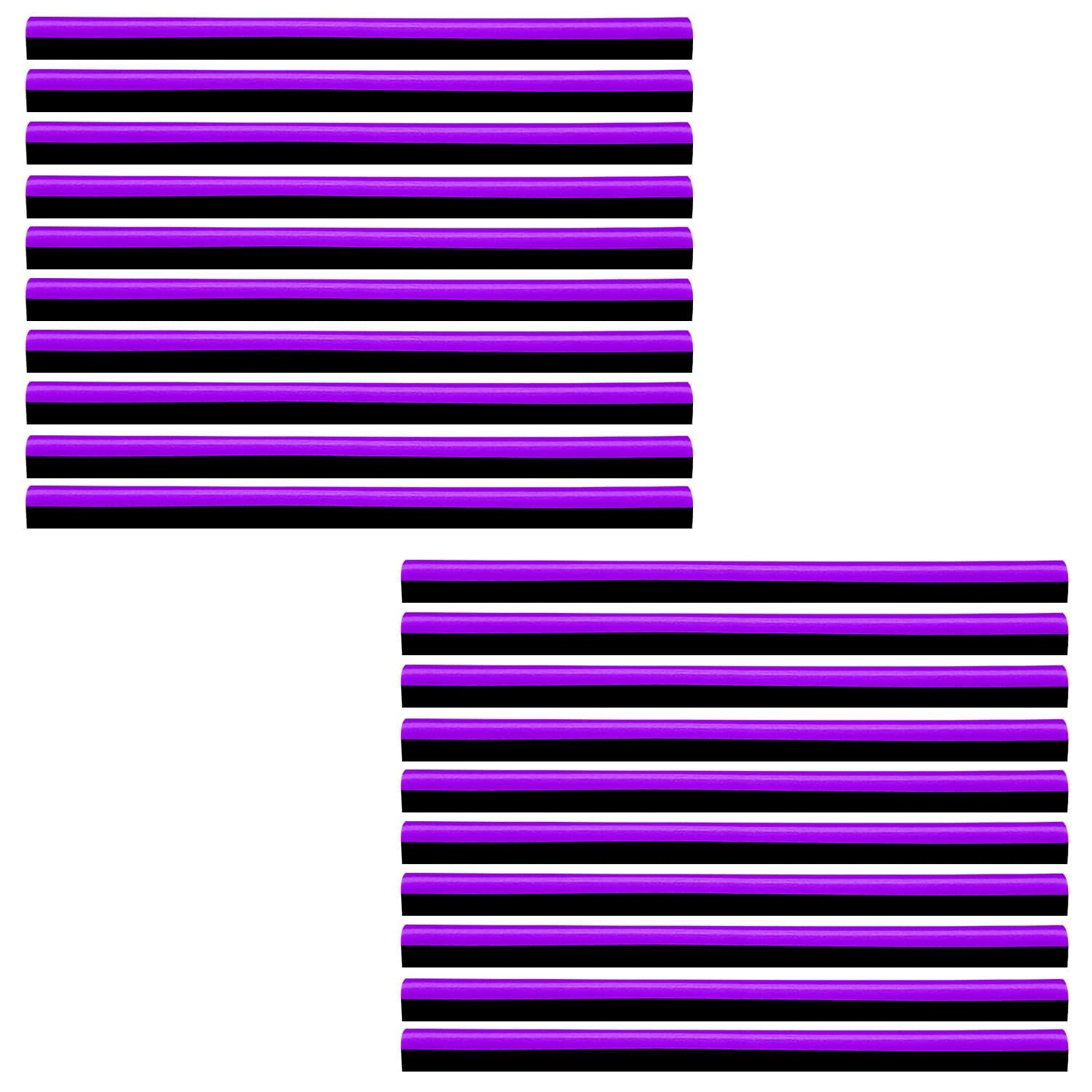 VAPORVERSE 20Pcs Car Air Vent Decoration Strips Suitable for Audi S5 Coupe B8/8T 2007-2011, Interior Trim Air Conditioner Outlet Grill Edge Protector PVC,Purple