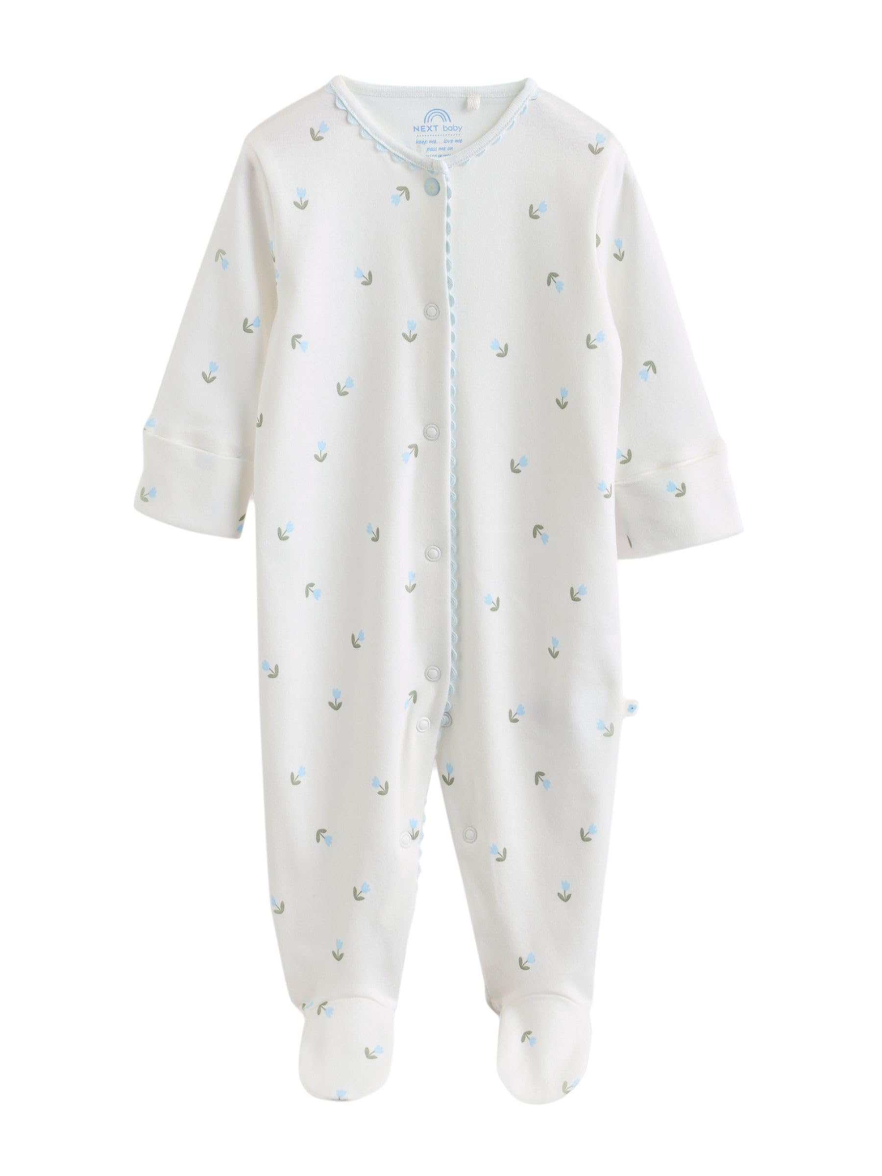 NEXT Bambina Confezione da 4 Tutine Neonati | Neonato, Standard, Mid Rise, Button, 100% cotone