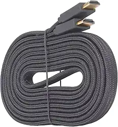 Cabo Hdmi Gold 10m Metros 4k 3d Full Hd Blindado Tv Pc Nylon Ouro 24k