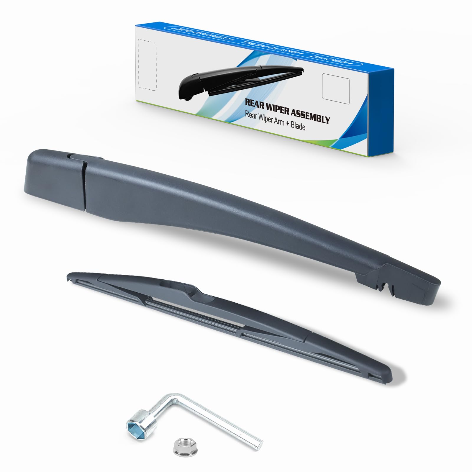 Rear Windshield Wiper Blade Arm Set Fit for Ford Edge 2007-2013, Fit for Lincoln MKX 2007-2014 Rear Wiper Arm Assembly OEM:9T4Z-17526F # 9T4Z17526-A