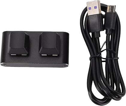 Jectse Copy and Paste 2-Key Keyboard, Black 2-Key OSU Hot Swap Game Keyboards, Comfortable and Ergonomic, Autonomous Programming Macro with Software Switches