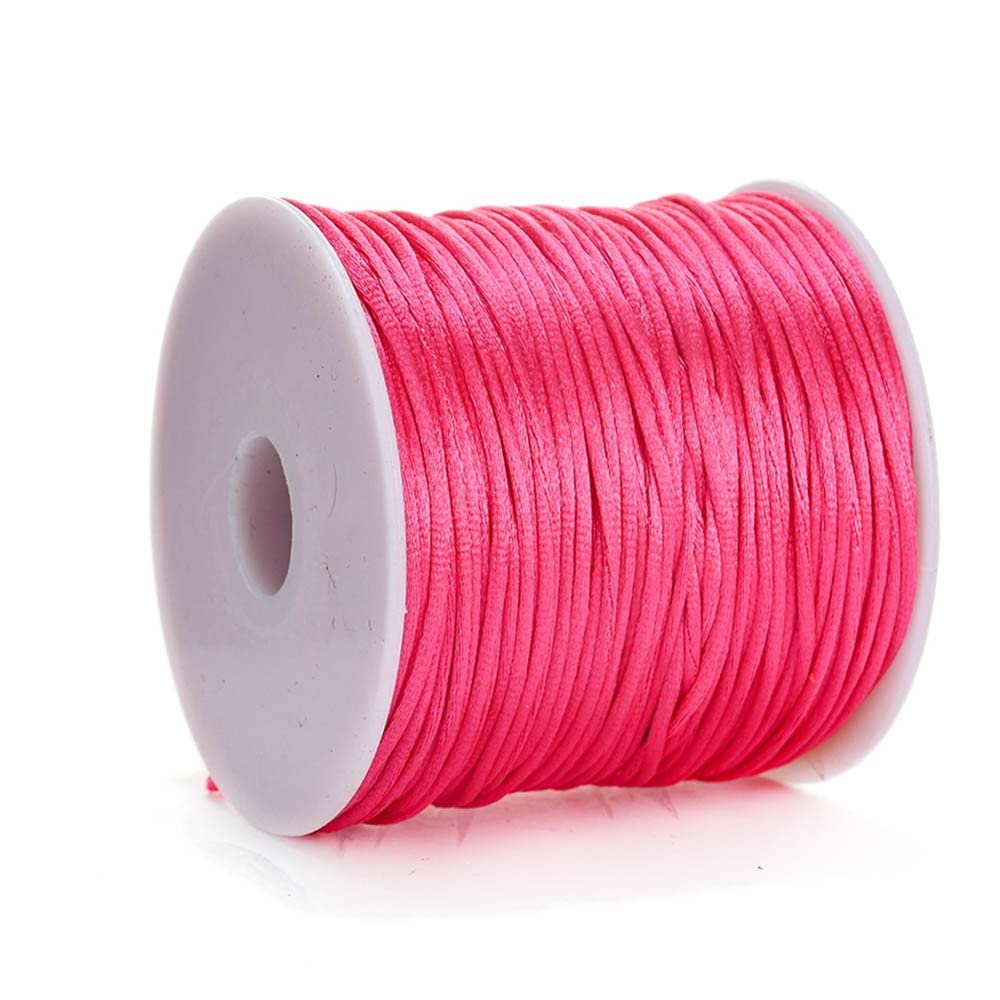 20 Pièces 1 Cordon en Nylon de Soie Fil Bracelet Nylon, 25 ètres