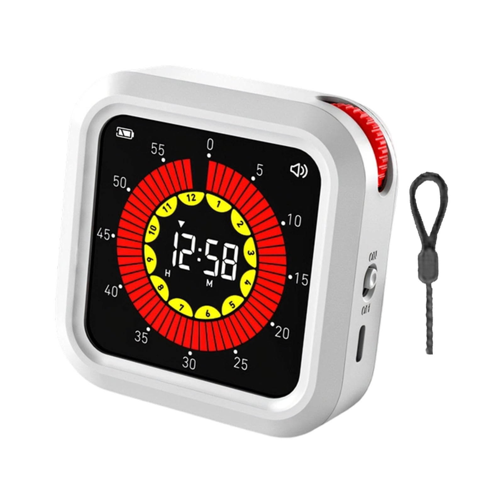 Rechargeable Digital Timer with Visual Countdown for Kitchen Classroom Visual Countdowns Timers for Countdowns Clock Large Display