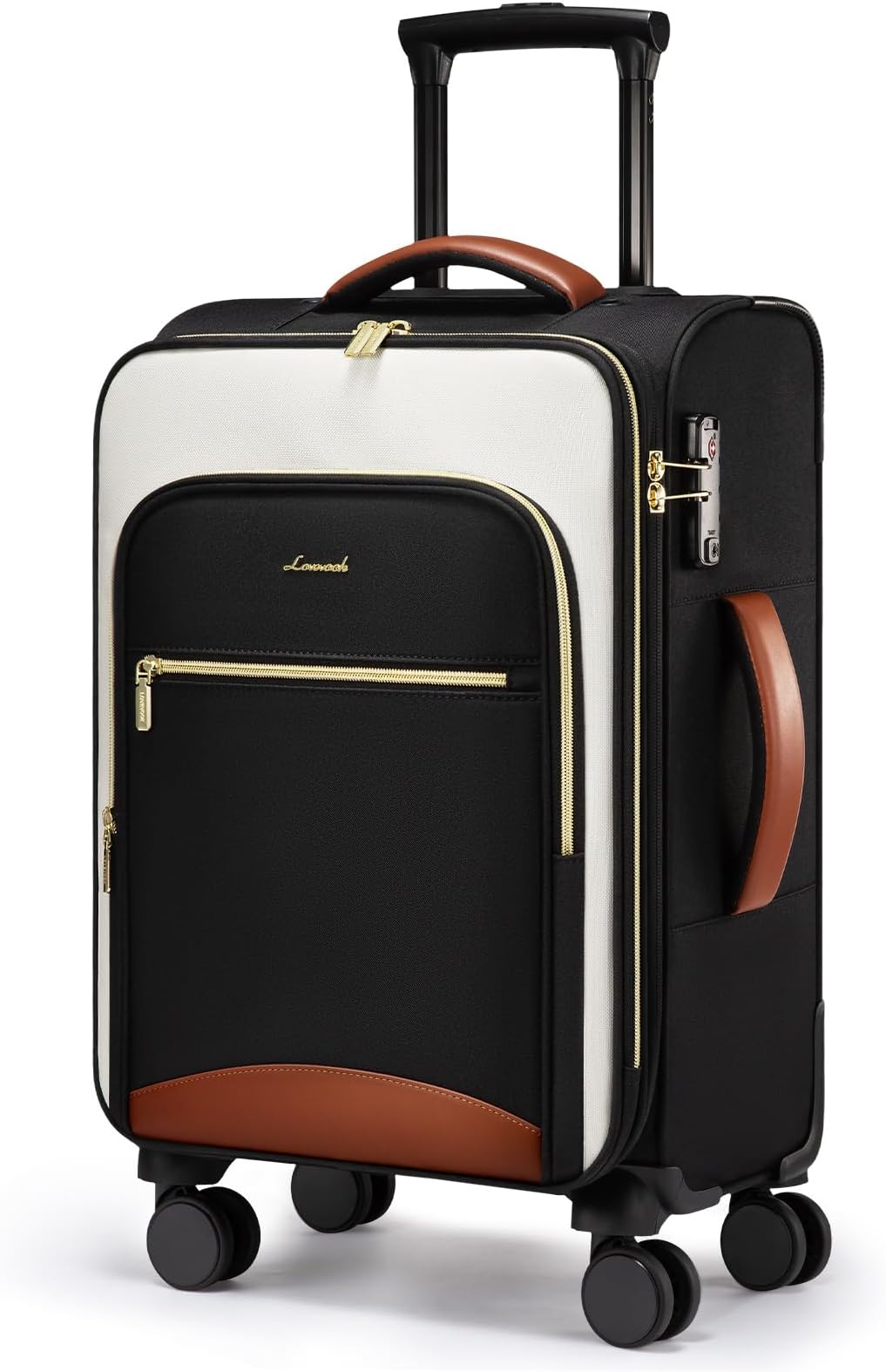 Carry On Luggage 22x14x9 Airline Approved, 20 Inch Softside Suitcases with Wheels, Lightweight Spinner Carry on Suitcase with TSA Lock, Water-Resistant Large Capacity Luggage for Travel