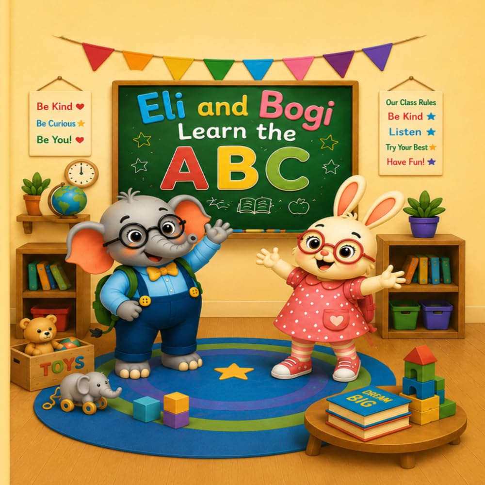 Eli and Bogi Learn the ABC: A Fun Letter Tracing Workbook for Kids