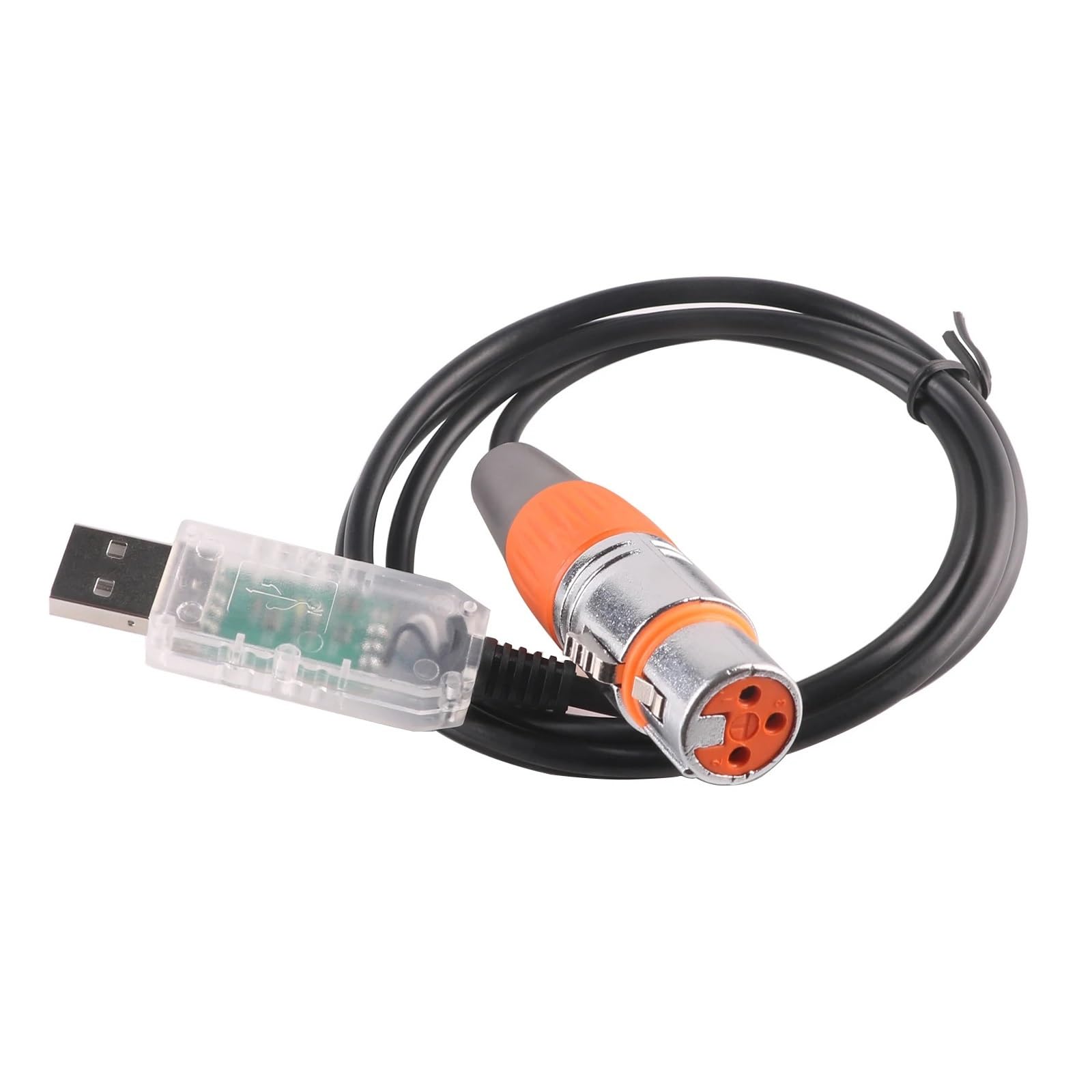 Convertitore da USB a seriale Adattatore di interfaccia da USB a DMX Controller di illuminazione DMX512 Dimmer Interfaccia USB Led Dmx512 con CD(5.0m)