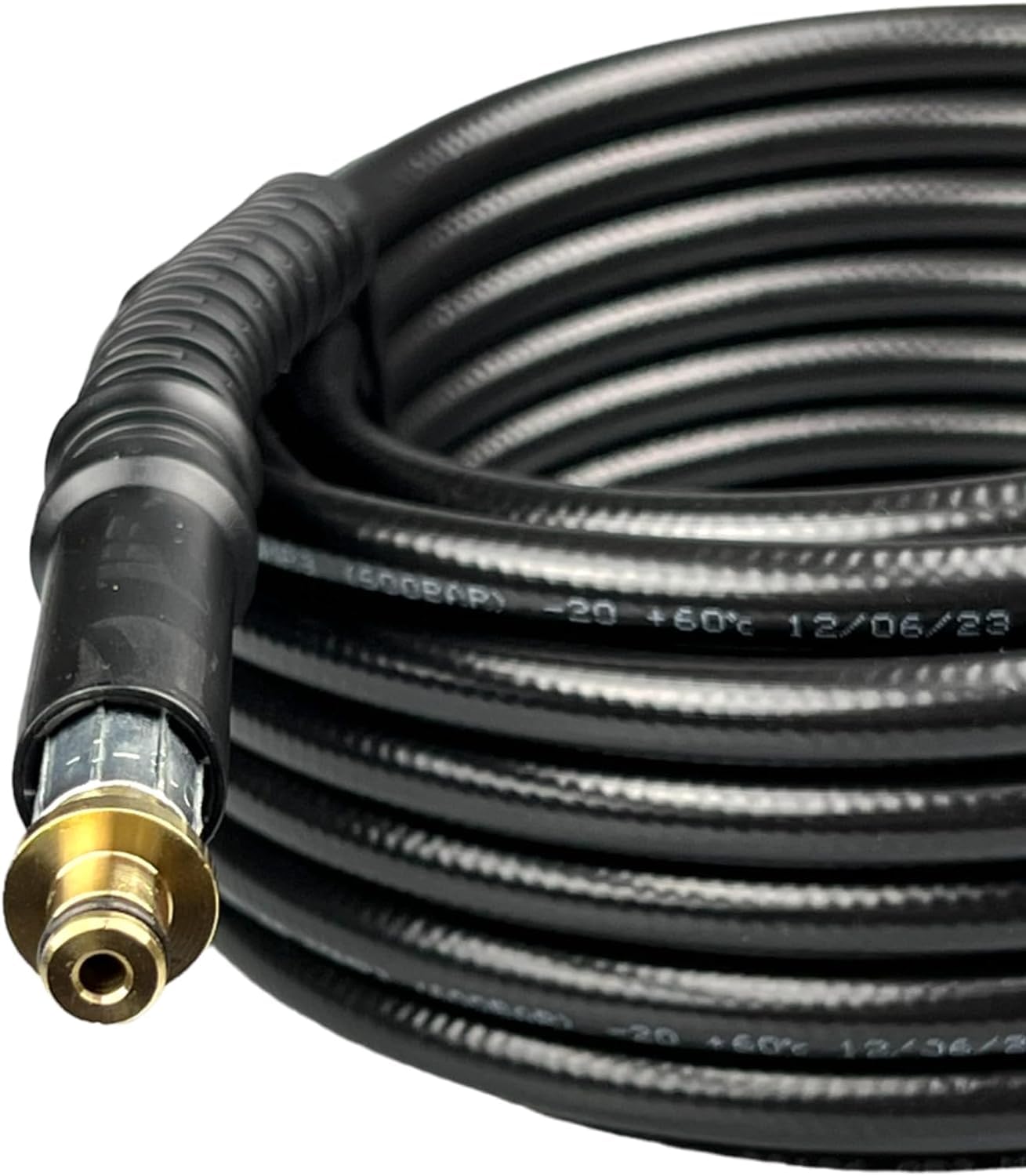 Tubo ad alta pressione per Kärcher come 6.390-463.0 6.390-463 63904630 CPE HDR – Connettore nipplo 10 mm: filettatura interna M22 x 1,5 – Fino a 60 °C e 160 bar – Dimensioni a scelta (lunghezza, 15