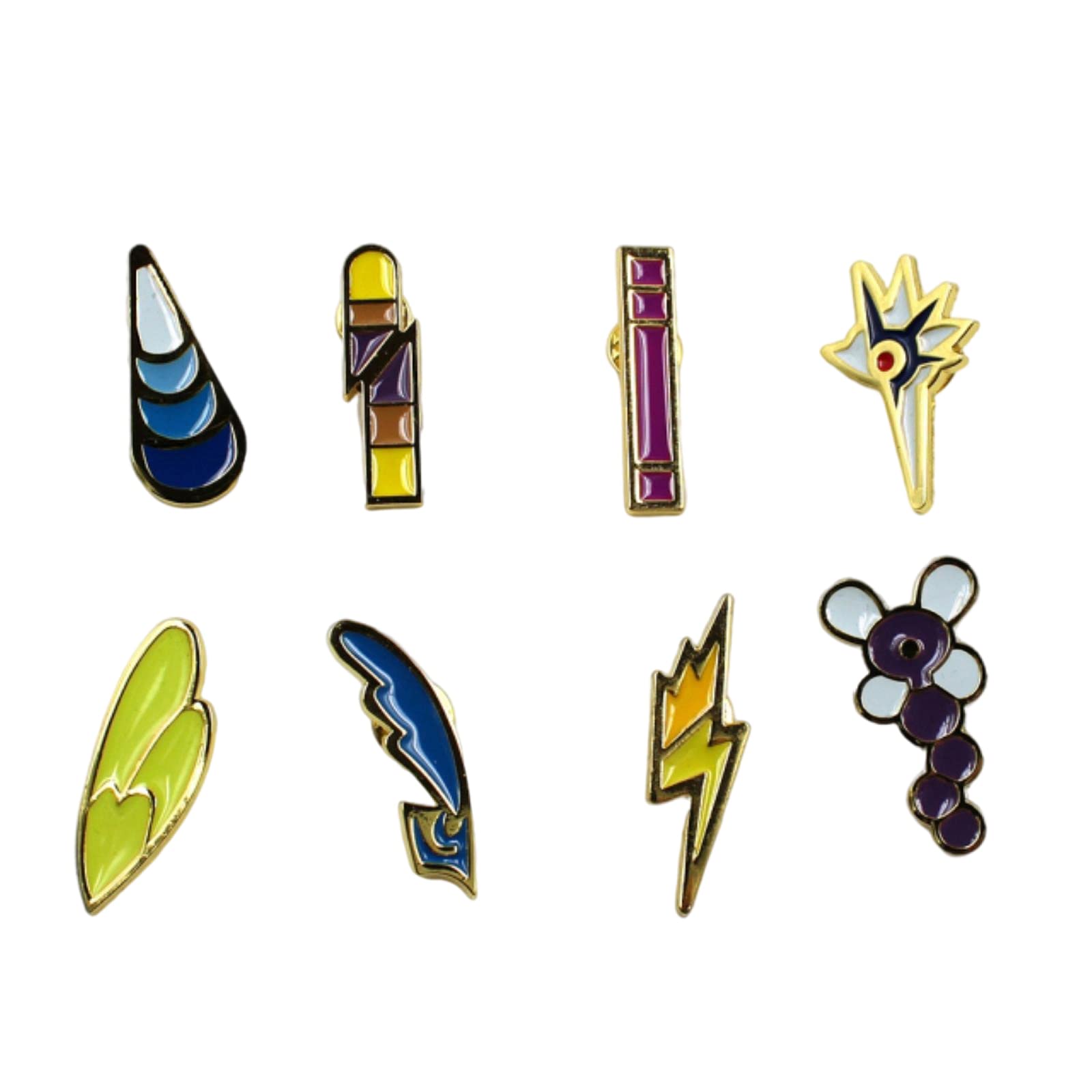 YUANstore Applicable to Generation 1-6 Badge Collection Box, Game Collection Set of 8PCS, Gift for Boy and Girls