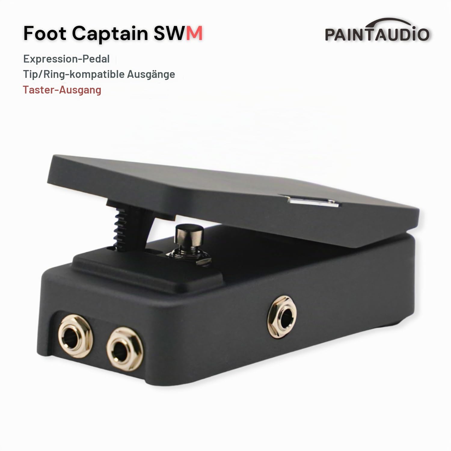 Paint Audio Foot Captain Dual Outputs Expression Pedal, Multi-Effekt-kompatibel für Tip/Ring-Verbindung (Foot Captain-SWM)