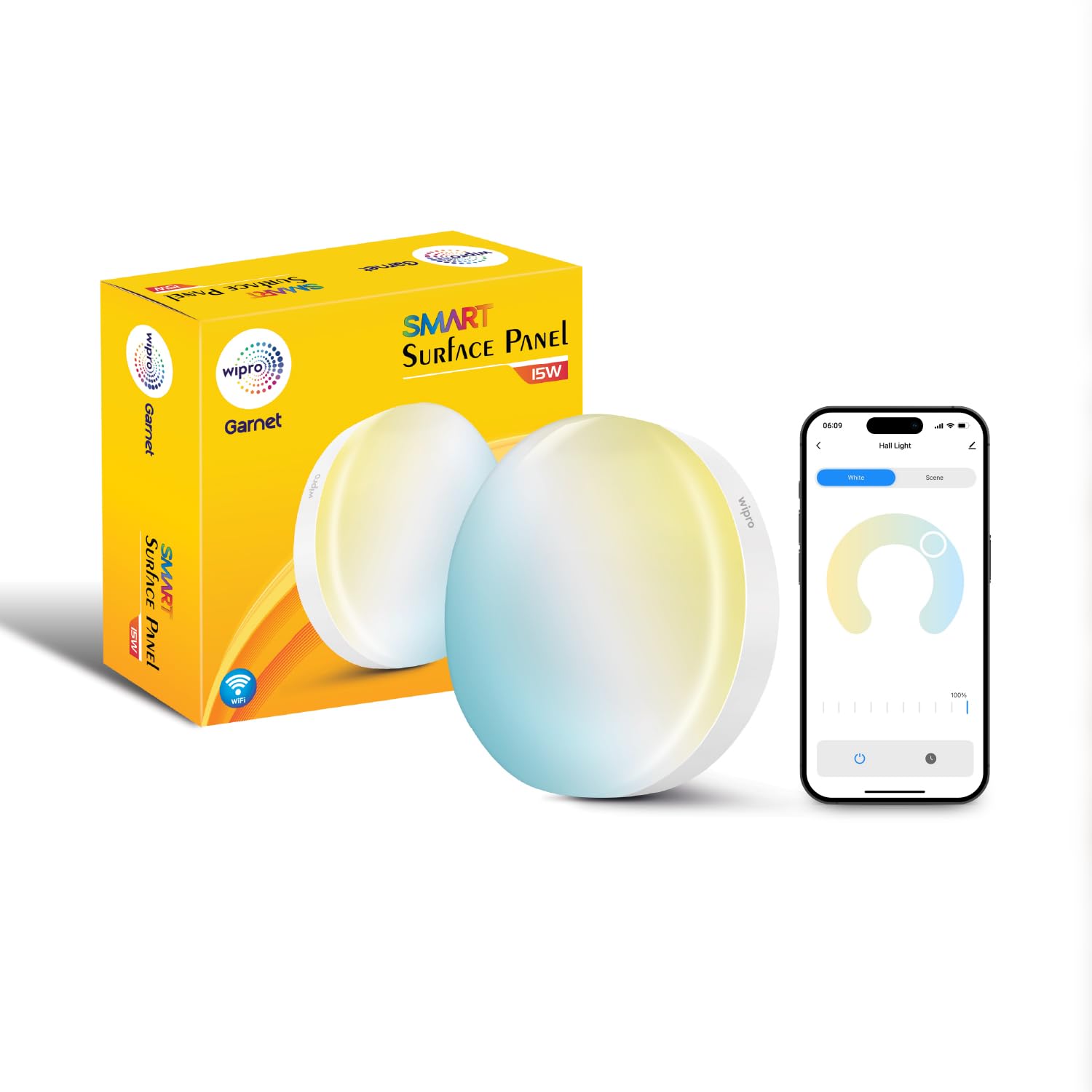 Wipro Garnet Smart Surface Panel 15w | Colour Tunable CCT | Dimmable | Smart Control with Voice Assistance Through Alexa, Siri or Google Assistant or Wipro Smart Home App | Pk 1-image-34