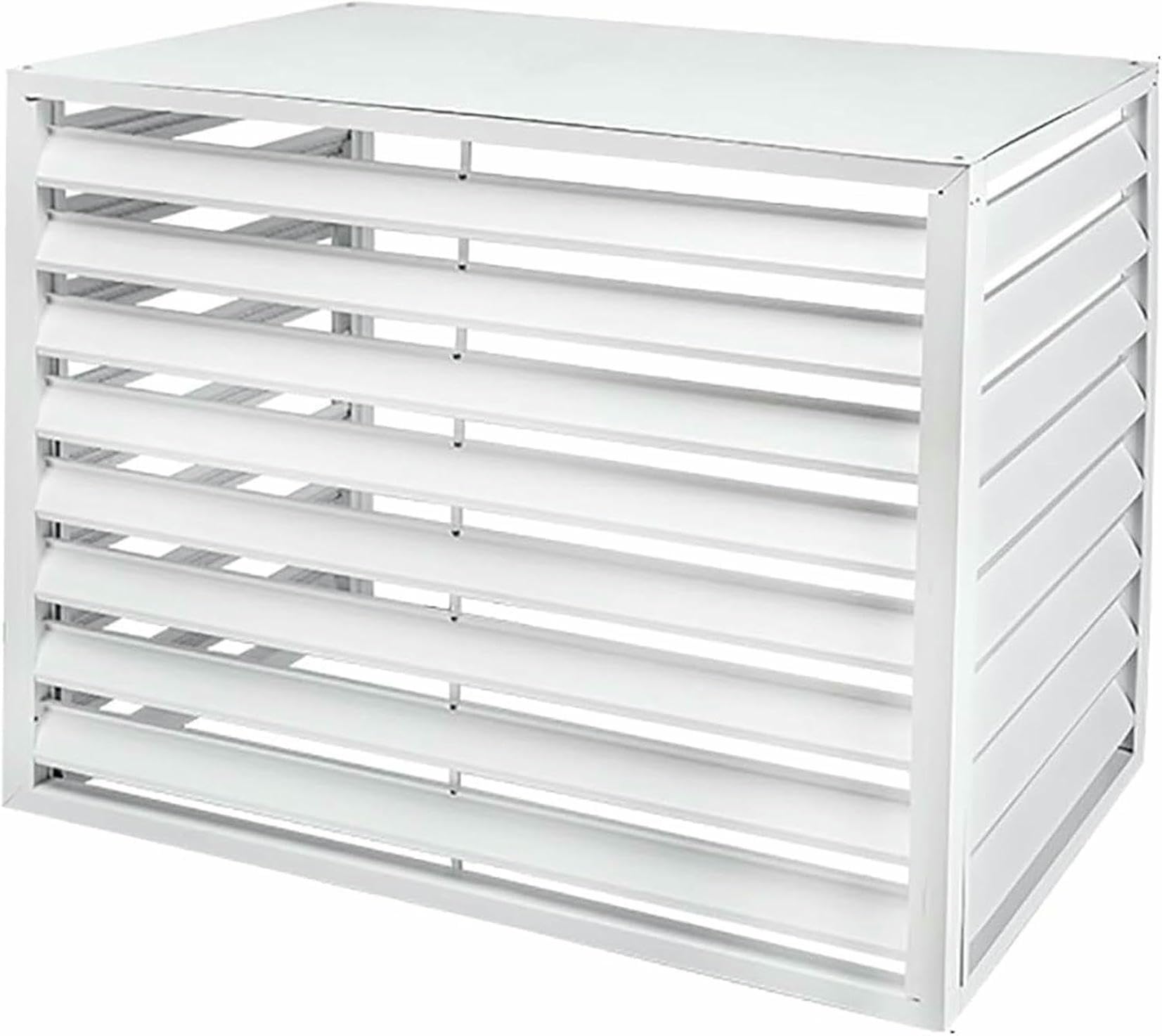 Panneaux de clôture d'intimité extérieurs pour climatiseur en aluminium de terrasse moderne