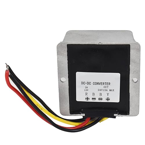 Miniatura 2 de findmall Transformador elevador CC de 12 V a 24 V, convertidor de voltaje de 360 W 15 A adecuado para autobús, motor, camión grande, exhibición de