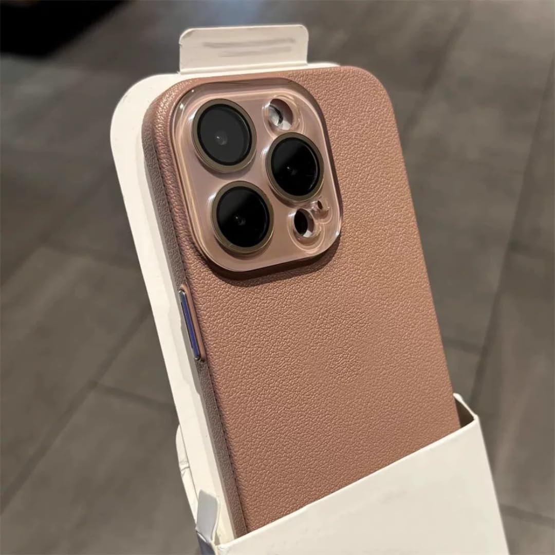 Étui de protection iPhone 16 Plus en cuir texturé doux
