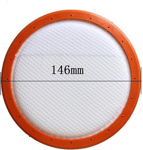 Miniatura 4 de 146mm130mm Washable Vacuum Cleaner Filter,Round,High Pressure Filter Cotton Filter Element HEPA.Compatible for Midea C3-L148B C3-L143B VC14A1-VC