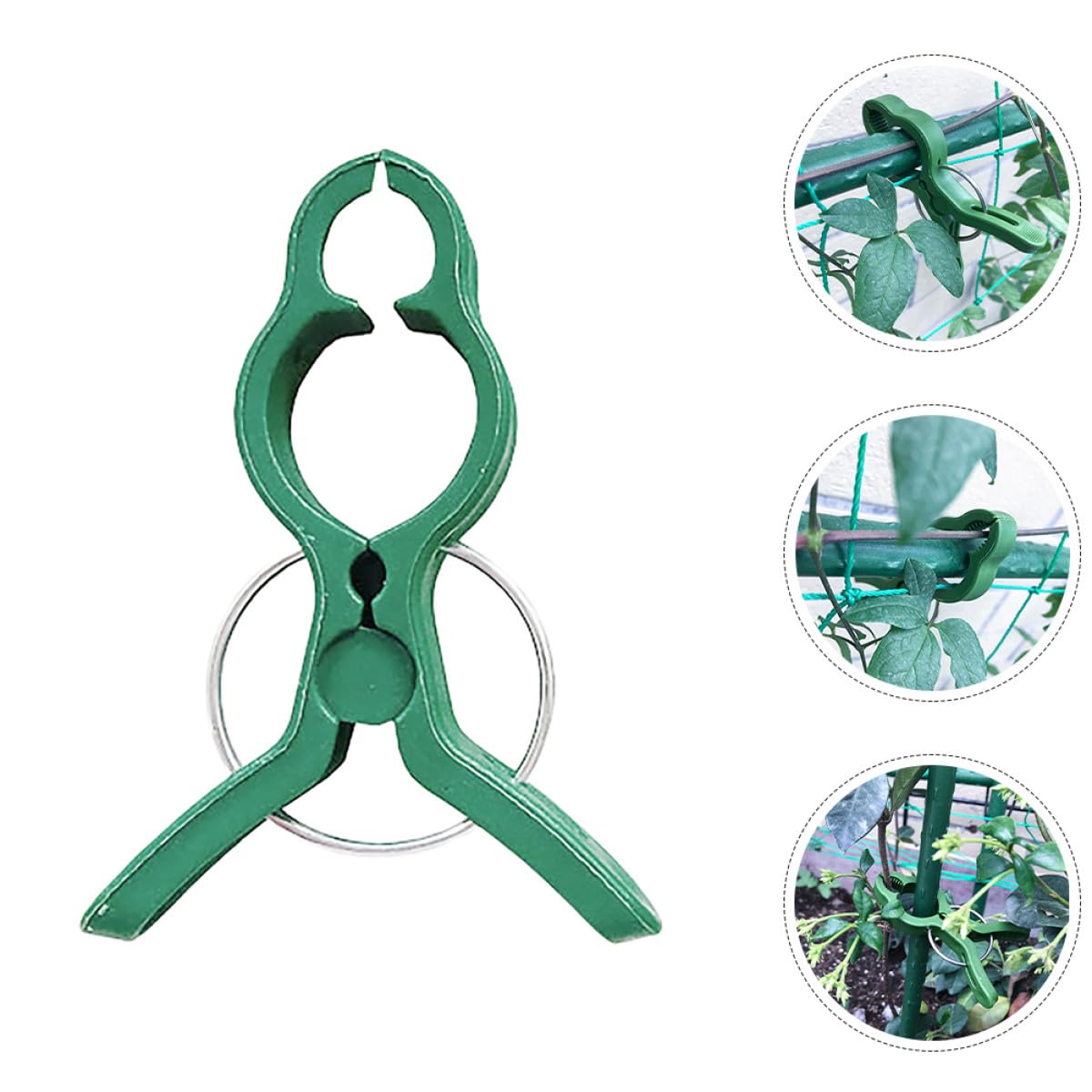 Clip per Piante Pomodoro 60pezzi, Sostegno per Orchidee e Piante Rampicanti, Clip di Fissaggio in Plastica Leggera per Giardino e Terrazza
