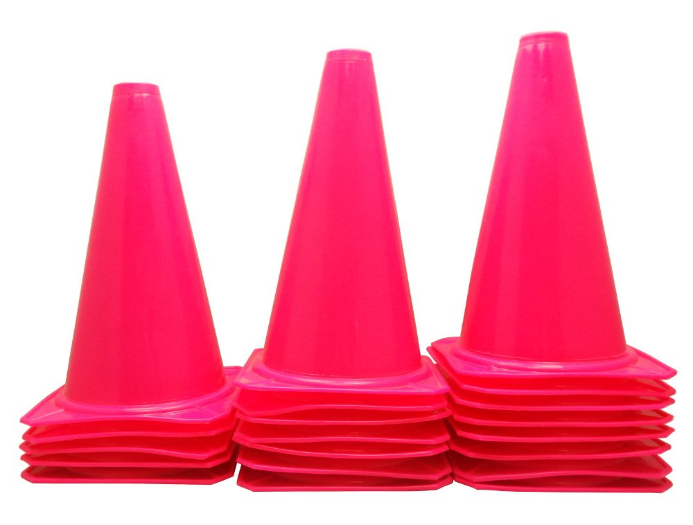 Amazon | BlueDot Trading Cones (20 Pack), 23cm , Pink | BlueDot