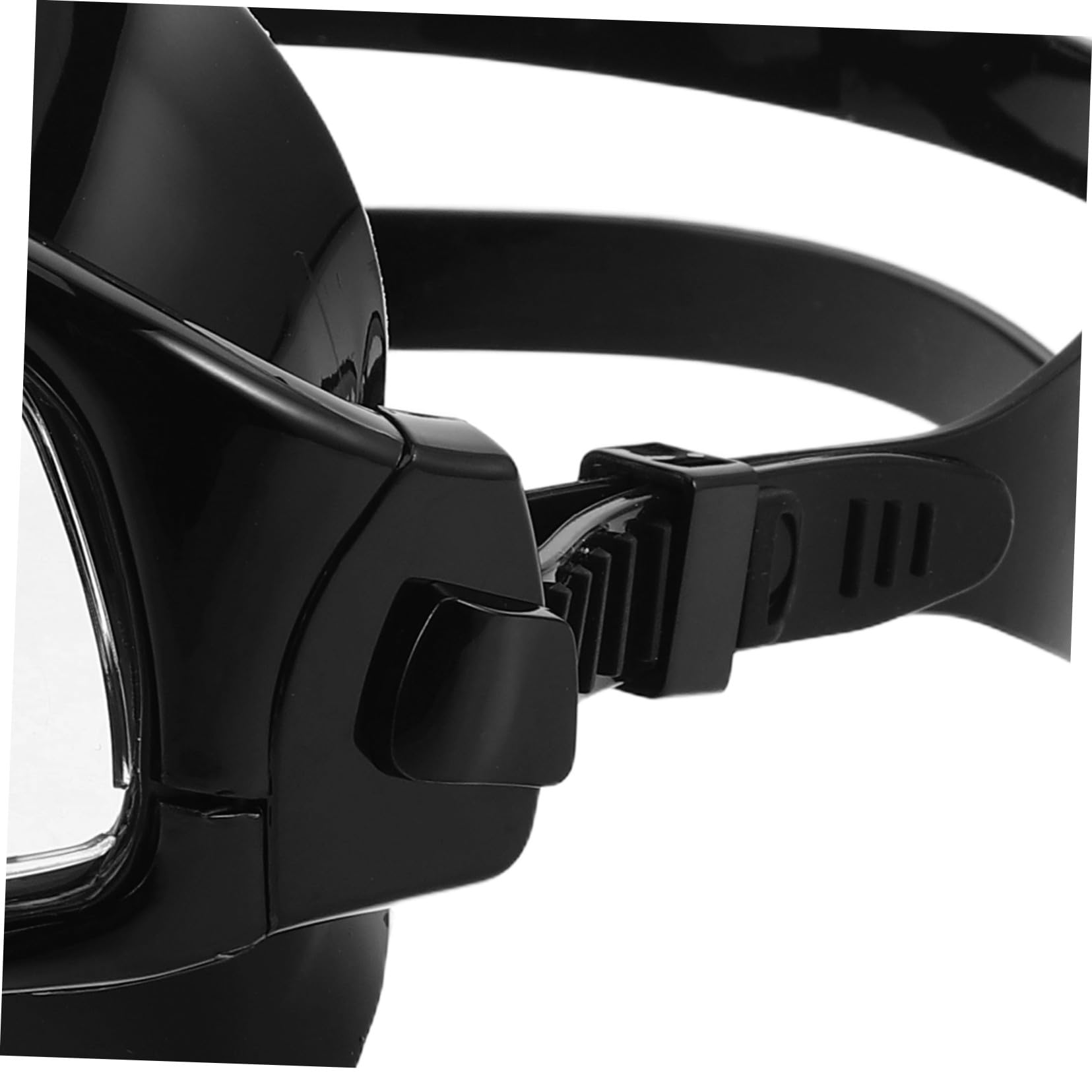 Máscara de Buceo para Snorkel con Tapa Nasal, Negra, Silicona | Correa Ajustable, Diseño de Amplia Visión, para Adultos, Natación y Uso Libre