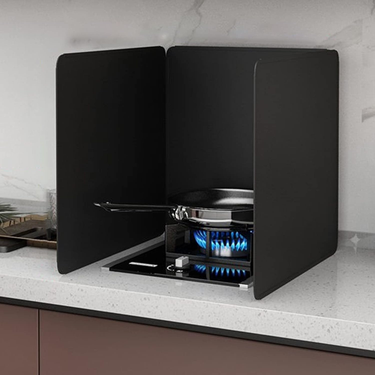 Hoiweqr Cooking Splash Guards, Folding Grease Splatter Screen, Stove