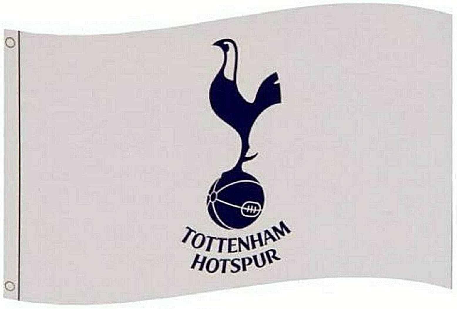 Tottenham Hotspur F.C. Flag CC, White, 5x3