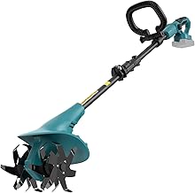 Cordless Ground Hoe Motor Hoe for Makita 18 V Battery - 360 rpm Motor, 20 cm Working Width & 13 cm Working Depth for Flower Beds, Agriculture and Agriculture (Without Battery)