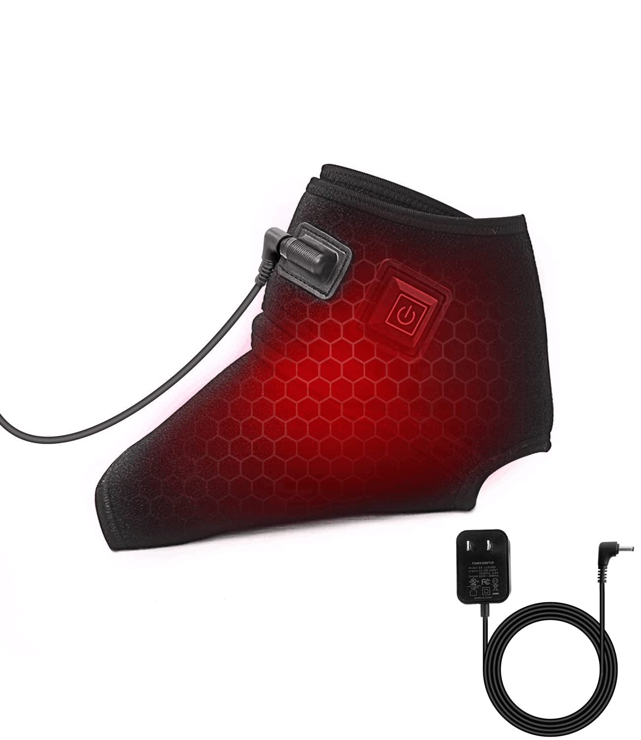 Aroma Season Ankle Heating Pad, Adjustable Heated Ankle Wrap Brace