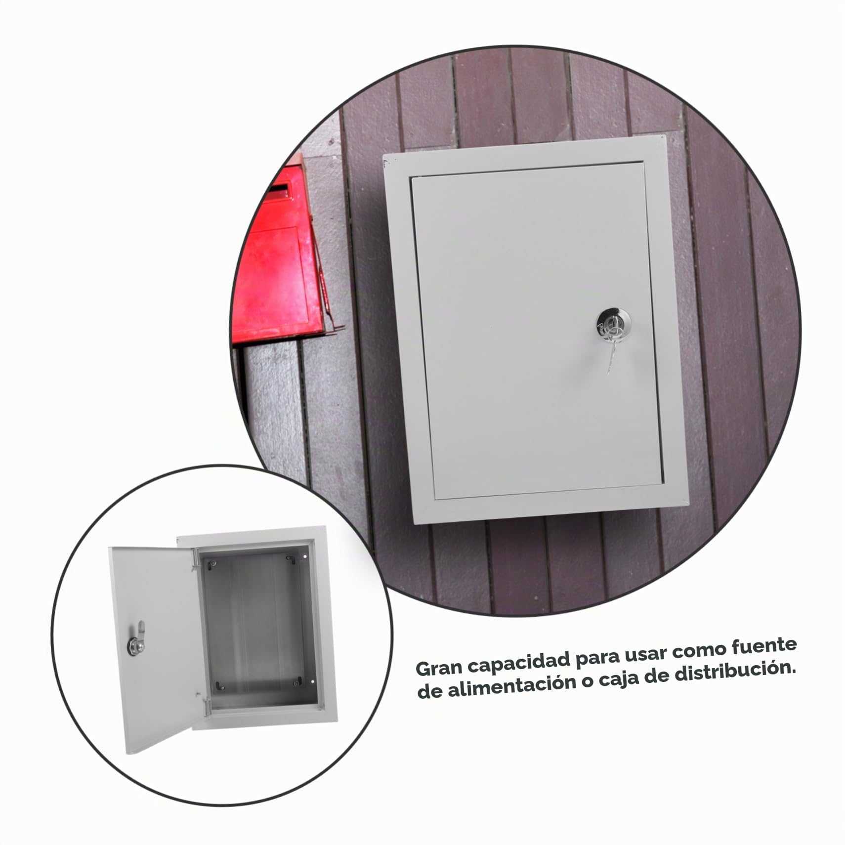 Caja Electrónica Resistente Intemperie para Uso Exterior, Caja Eléctrica de Aluminio Protección Splashproof para Instalaciones Residenciales E Industriales