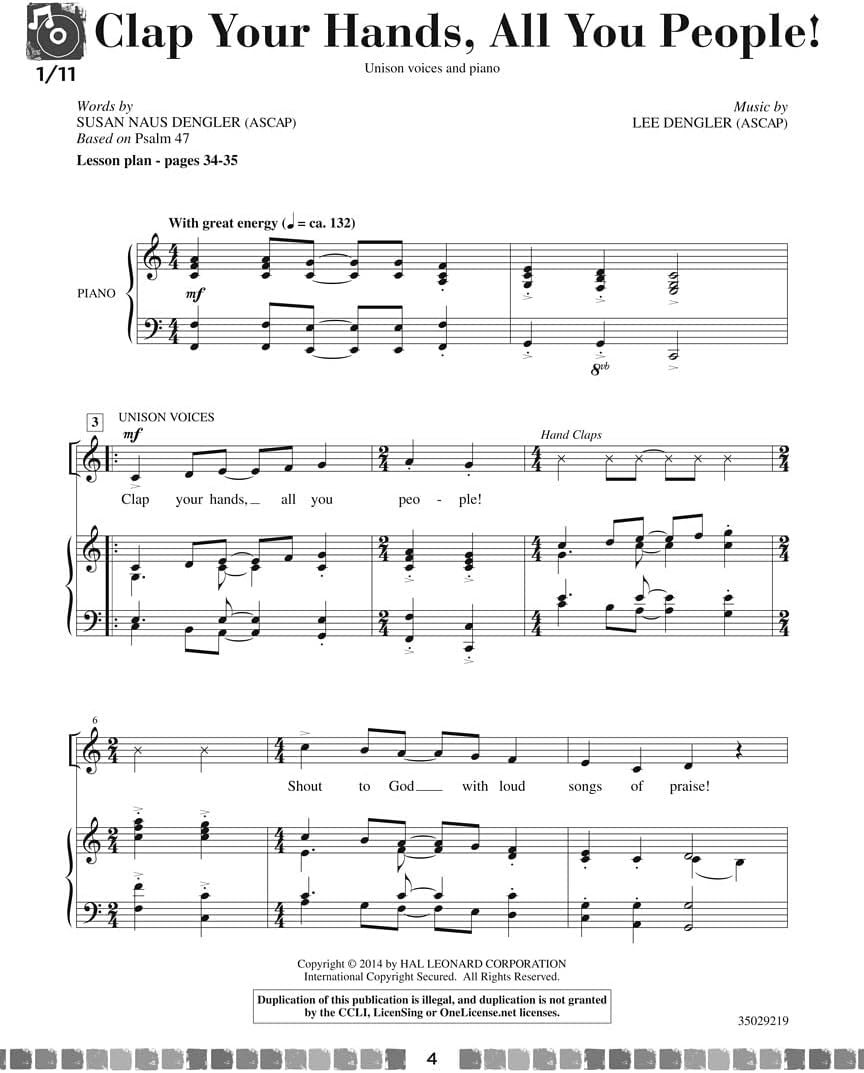 Sing and Celebrate 3! Sacred Songs for Young Voices: Book/Enhanced CD (with teaching resources and reproducible pages)