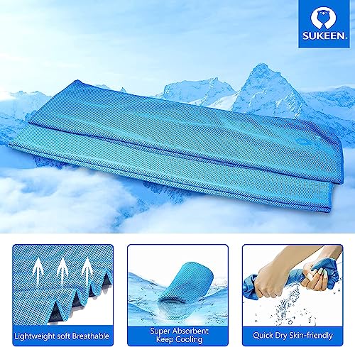 Sukeen Cooling Towel, Cooling Towels 12 pack, Stay Cool Ice Towel, Cooling Towels for Neck Cold Towel, Gym Towel Men Women - Image 2