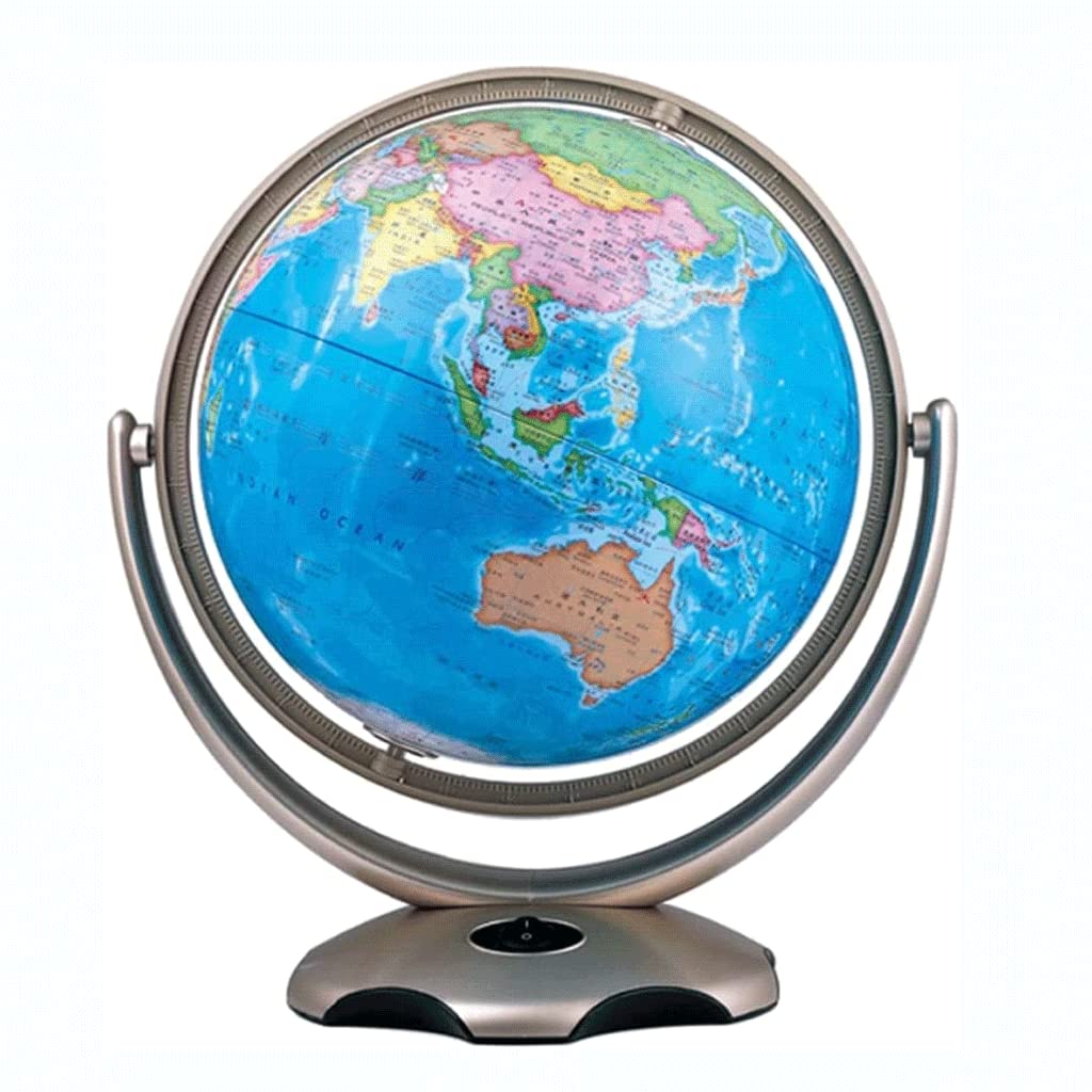 Gpdnbieu World Globe With Stand Educational Globe With Map Led Light Constellation Clear Text Marking