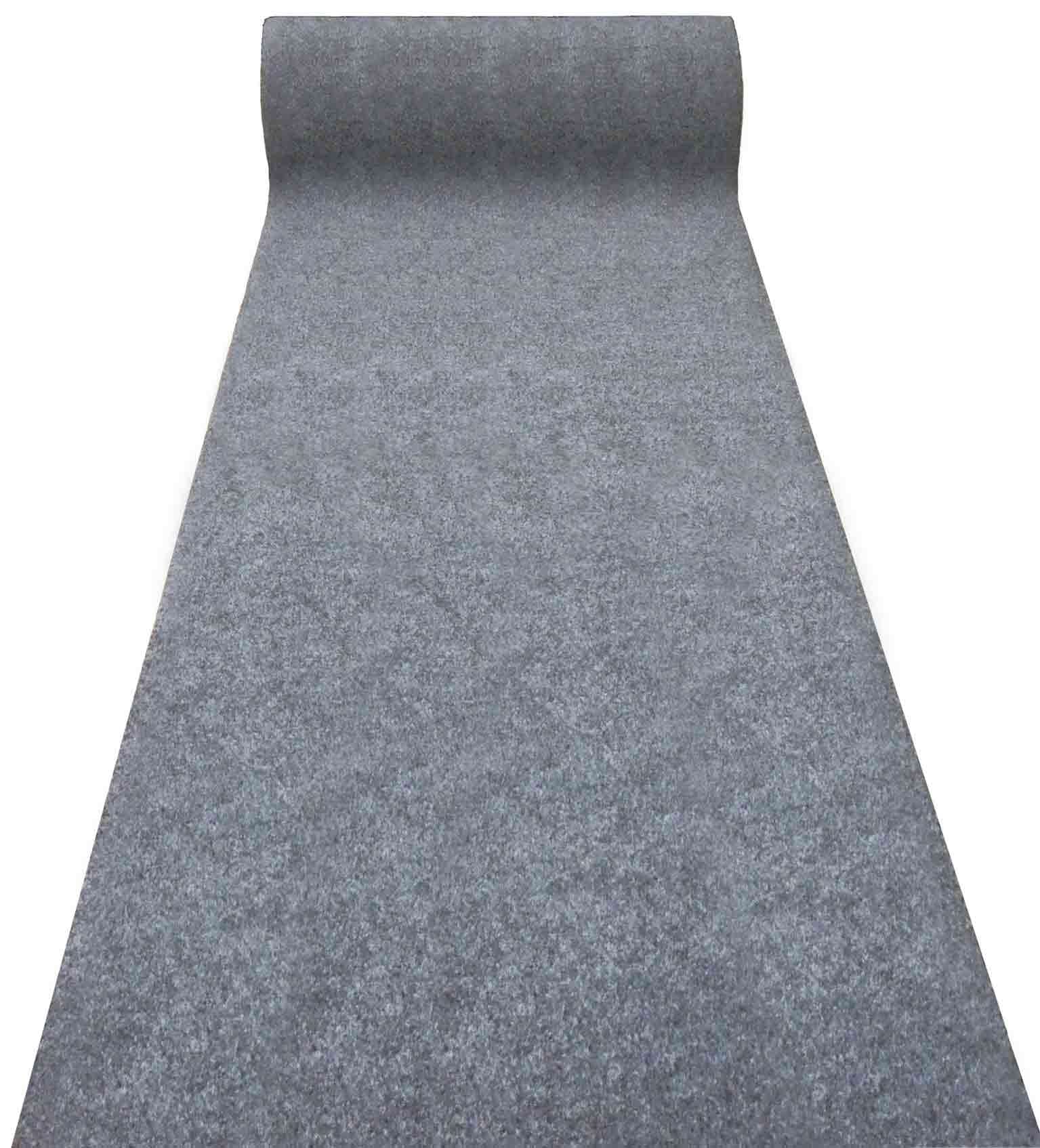 Casatessile Tappeto passatoia corsia Oscar Fondo Impermeabile, Zerbino per Ingresso, Porta di casa, Corridoio, Cucina, Ufficio e Negozi. Venduto al Metro - Grigio, Largo 200 cm.